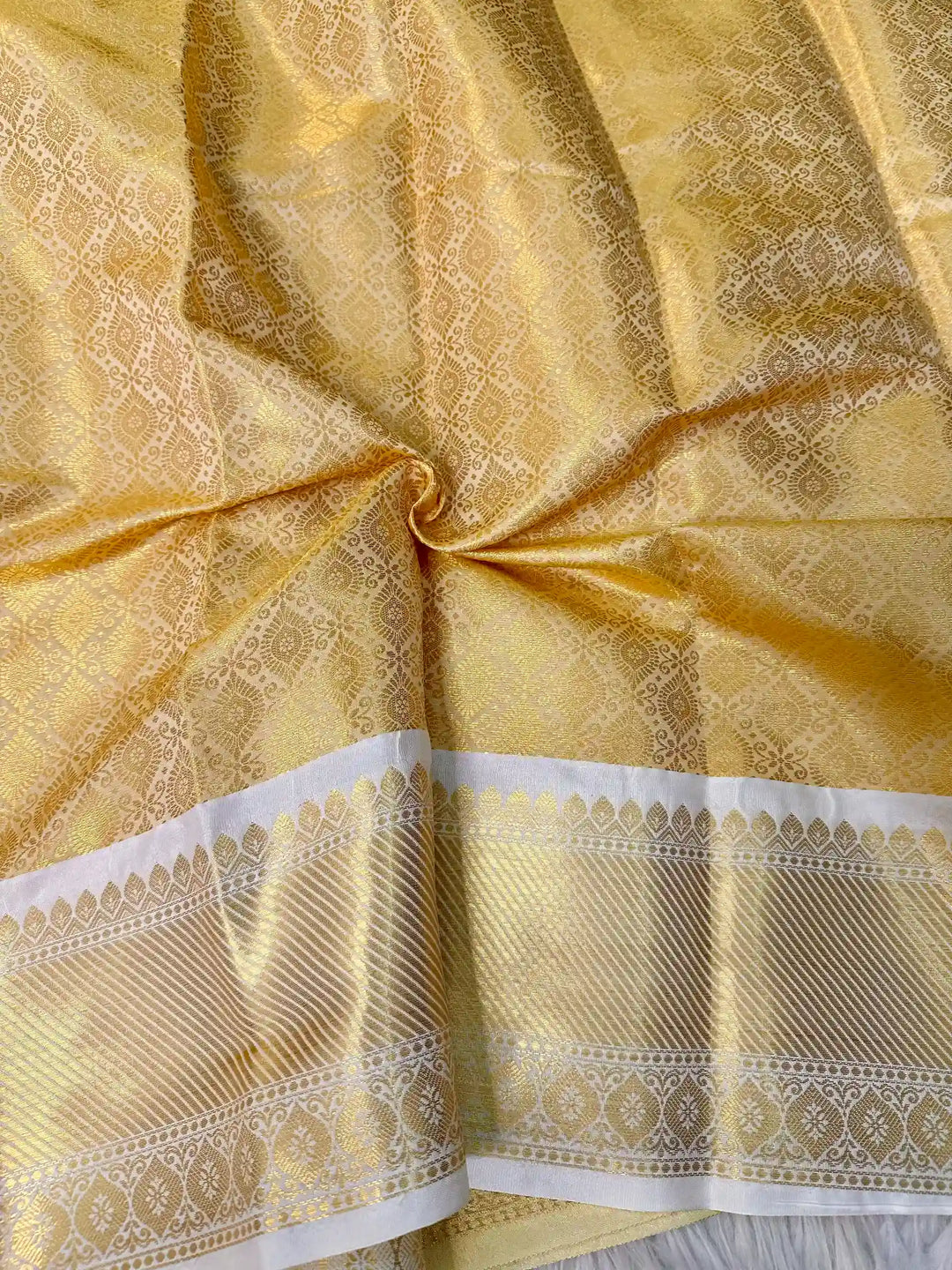 KanjivaramSilk Inspired Double Wrap Saree