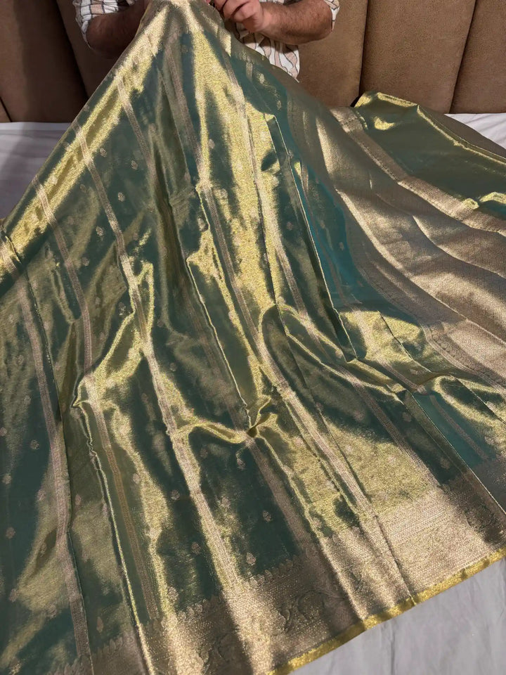 Premium Banarasi Copper Silk Saree 