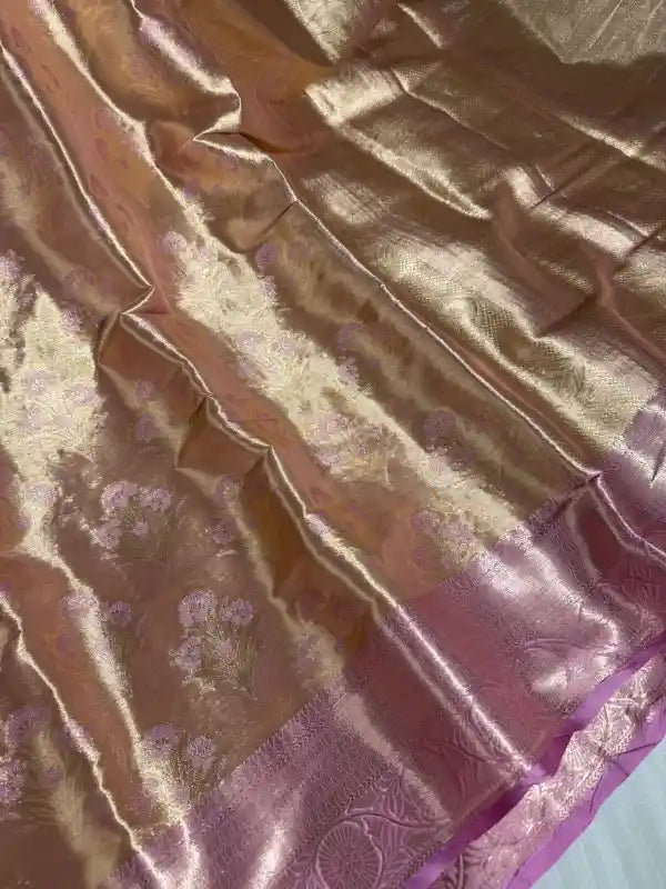 Premium Banarasi Kanjivaram Bridal Silk Saree with Rich Pallu and Blouse