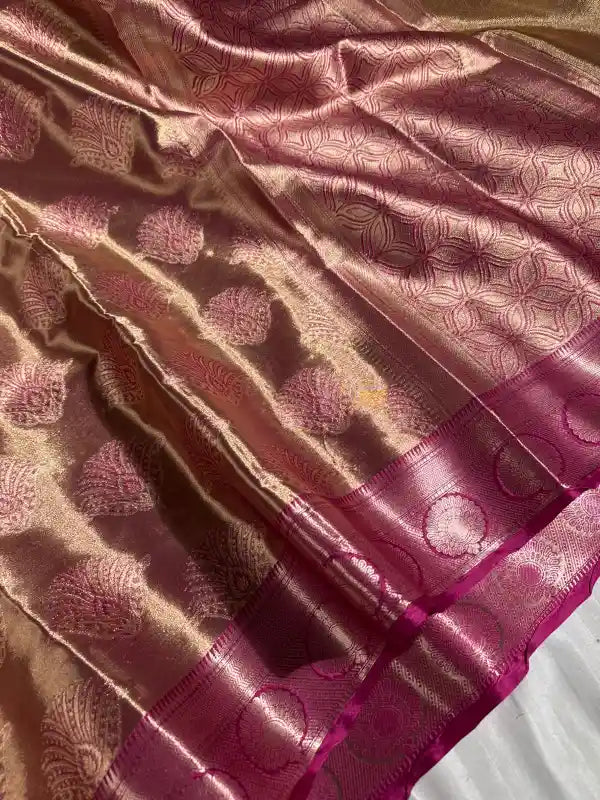 Premium Banarasi Kanjivaram Bridal Silk Saree with Rich Pallu and Blouse