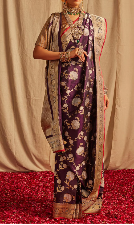 Premium Purple Katan Silk Saree
