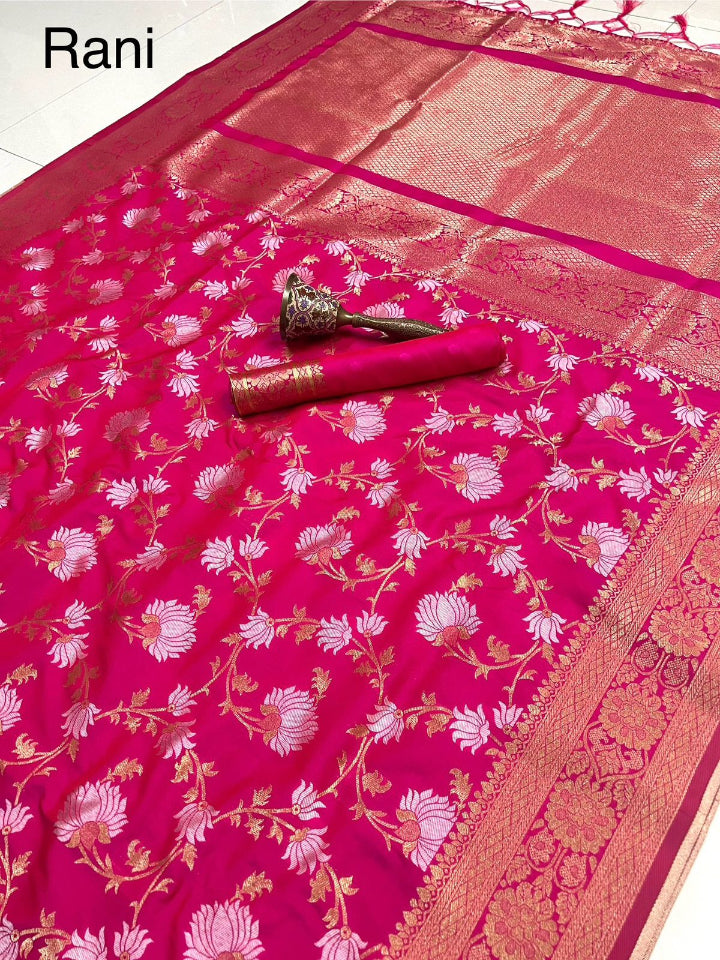 Premium Rani Katan Silk Saree