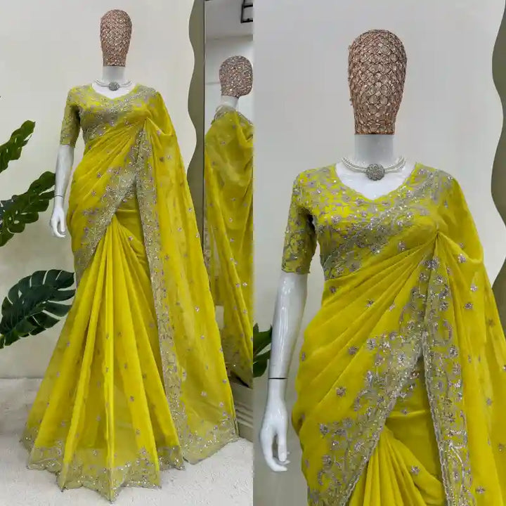 Premium Designer Georgette Saree with Exclusive Sequence Work