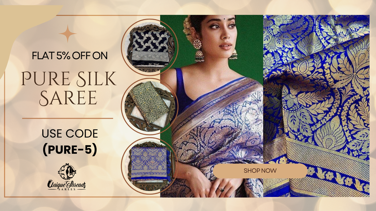 Unique Thread Unique Thread Sarees | Shop Banarasi Silk Sarees Online – Unique ...