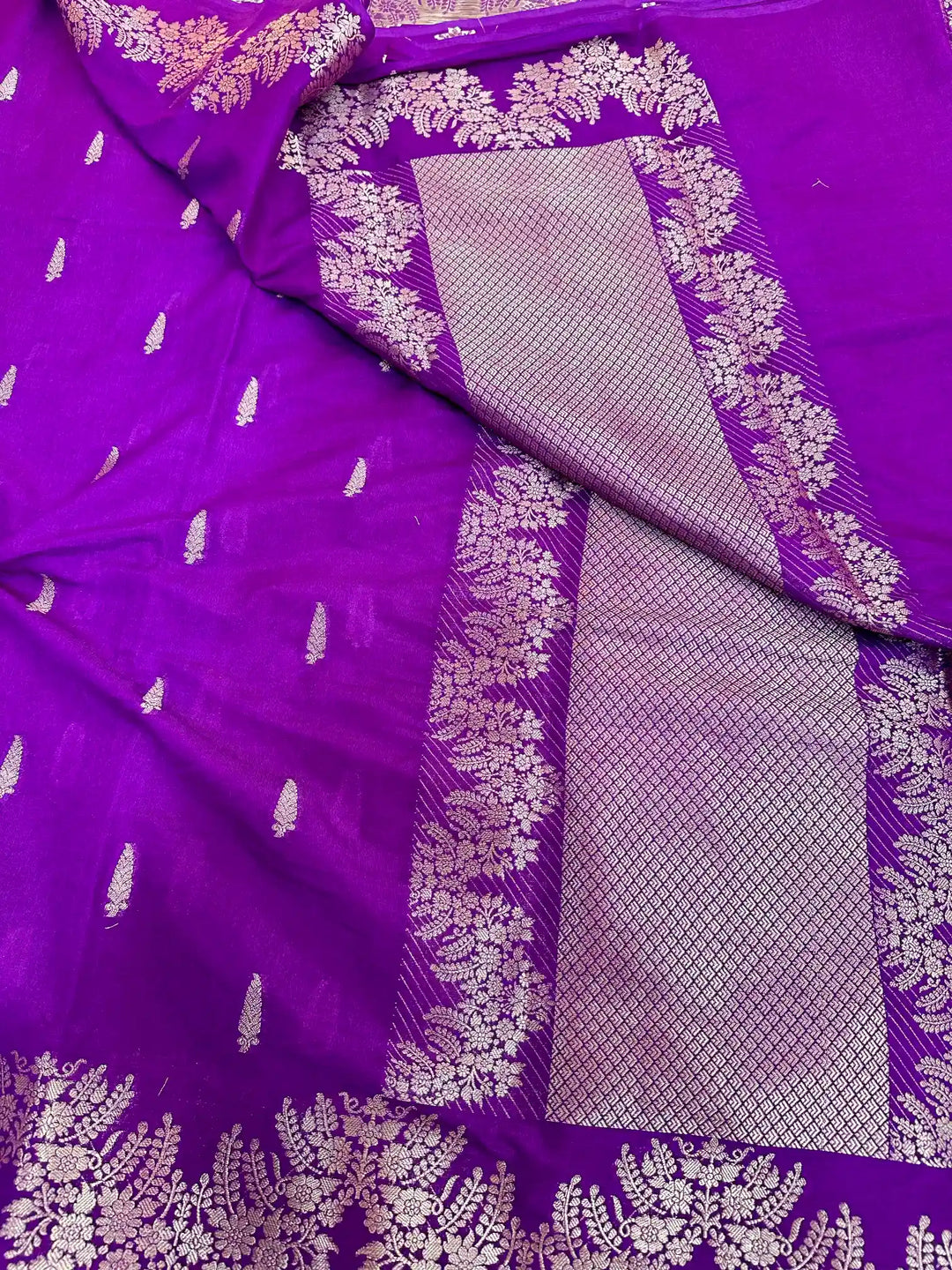 Purple Warm Silk Banarasi Saree 