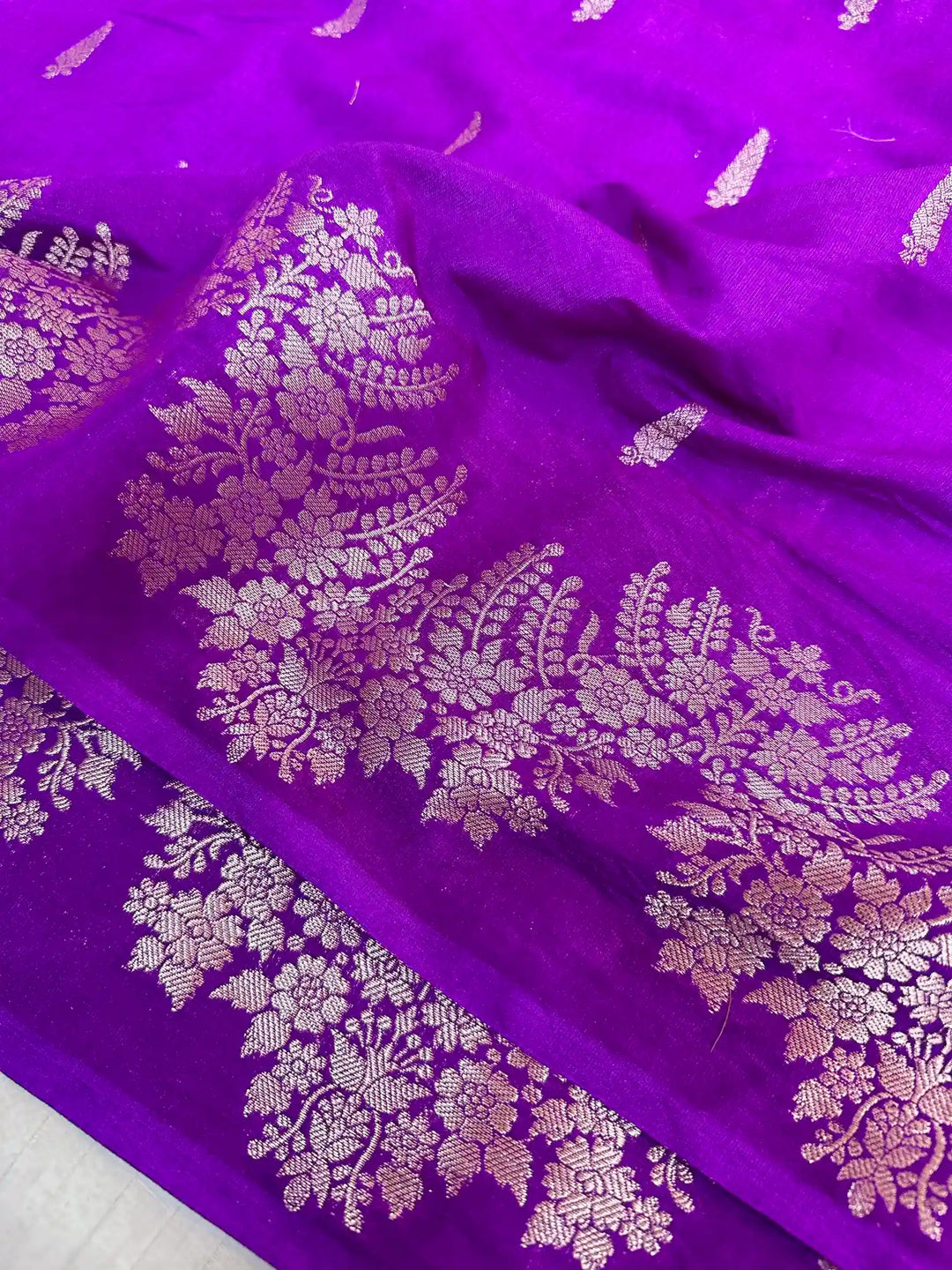 Purple Warm Silk Banarasi Saree 