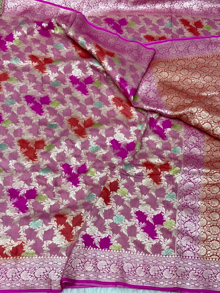 Rangkat Dyed Munga Silk Banarasi Saree