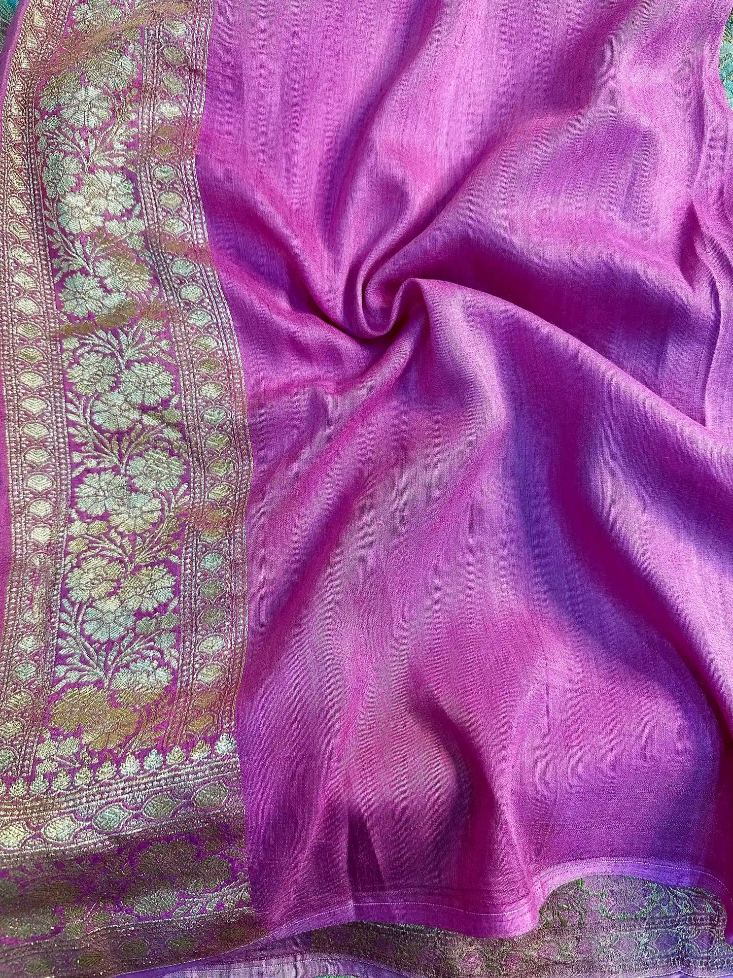 Rangkat Leheriya Design Munga Silk Saree