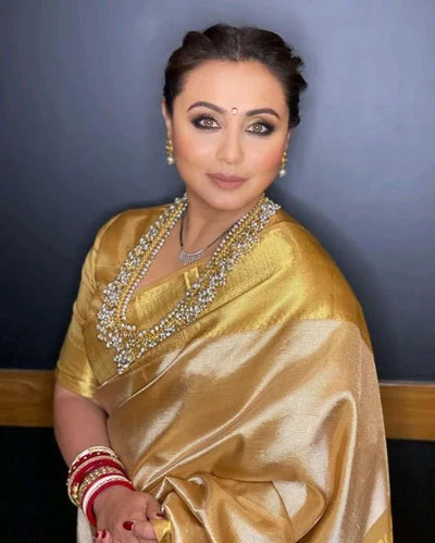 Rani Mukherjee Inspired Kanjivaram Tissue Silk Saree