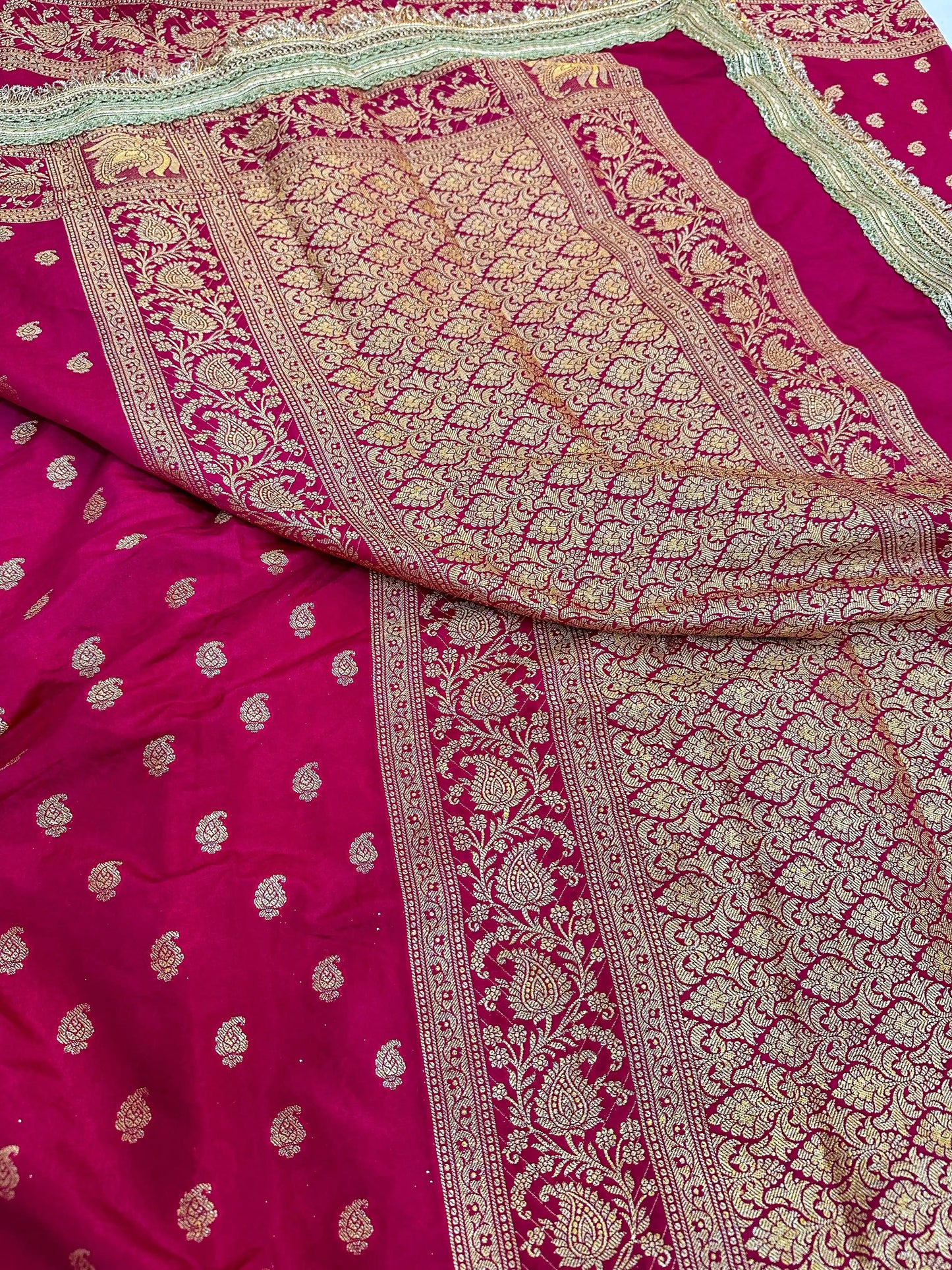 Rani Crepe Georgette Exclusive Banarasi Saree