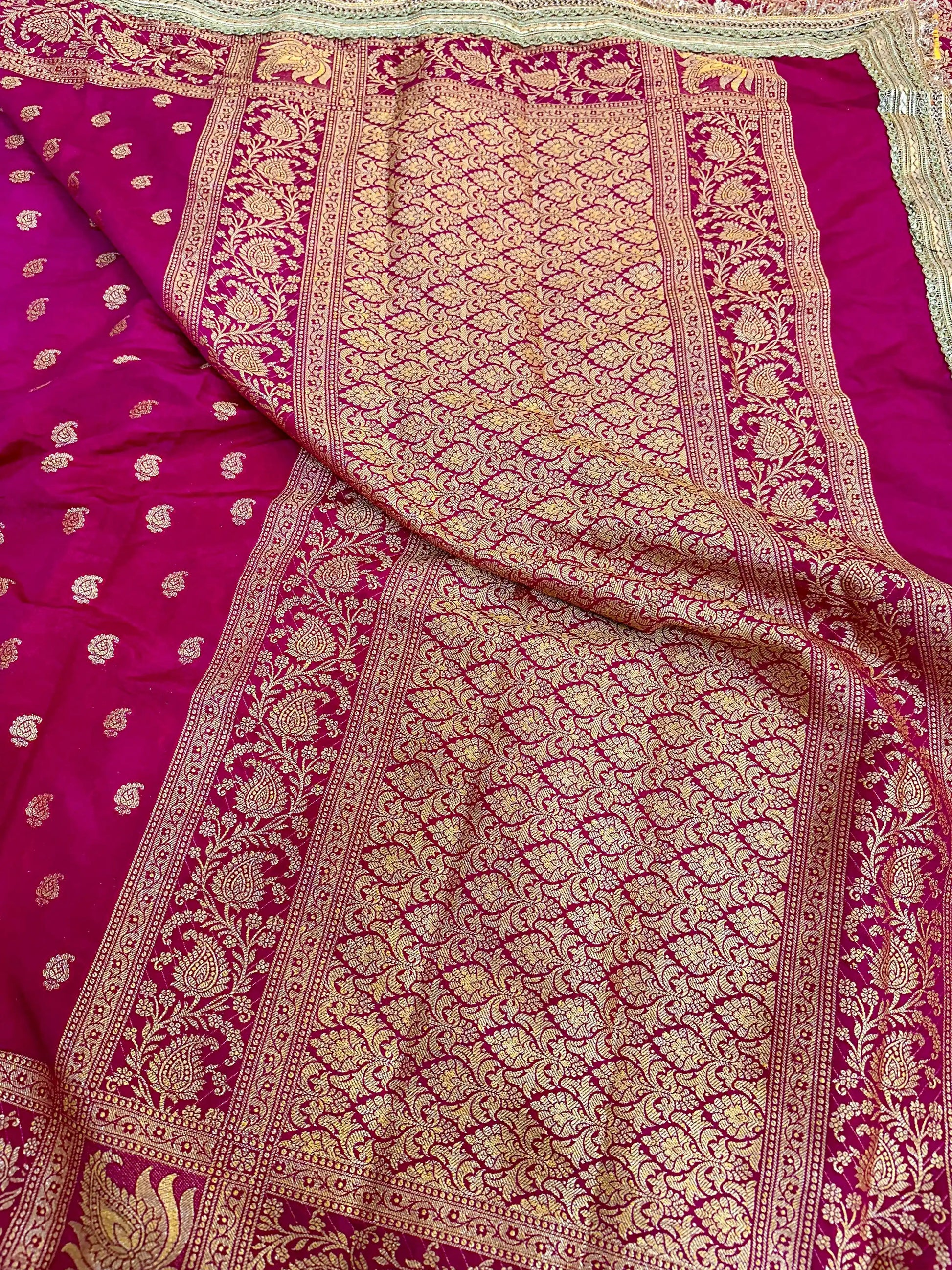 Rani Crepe Georgette Exclusive Banarasi Saree