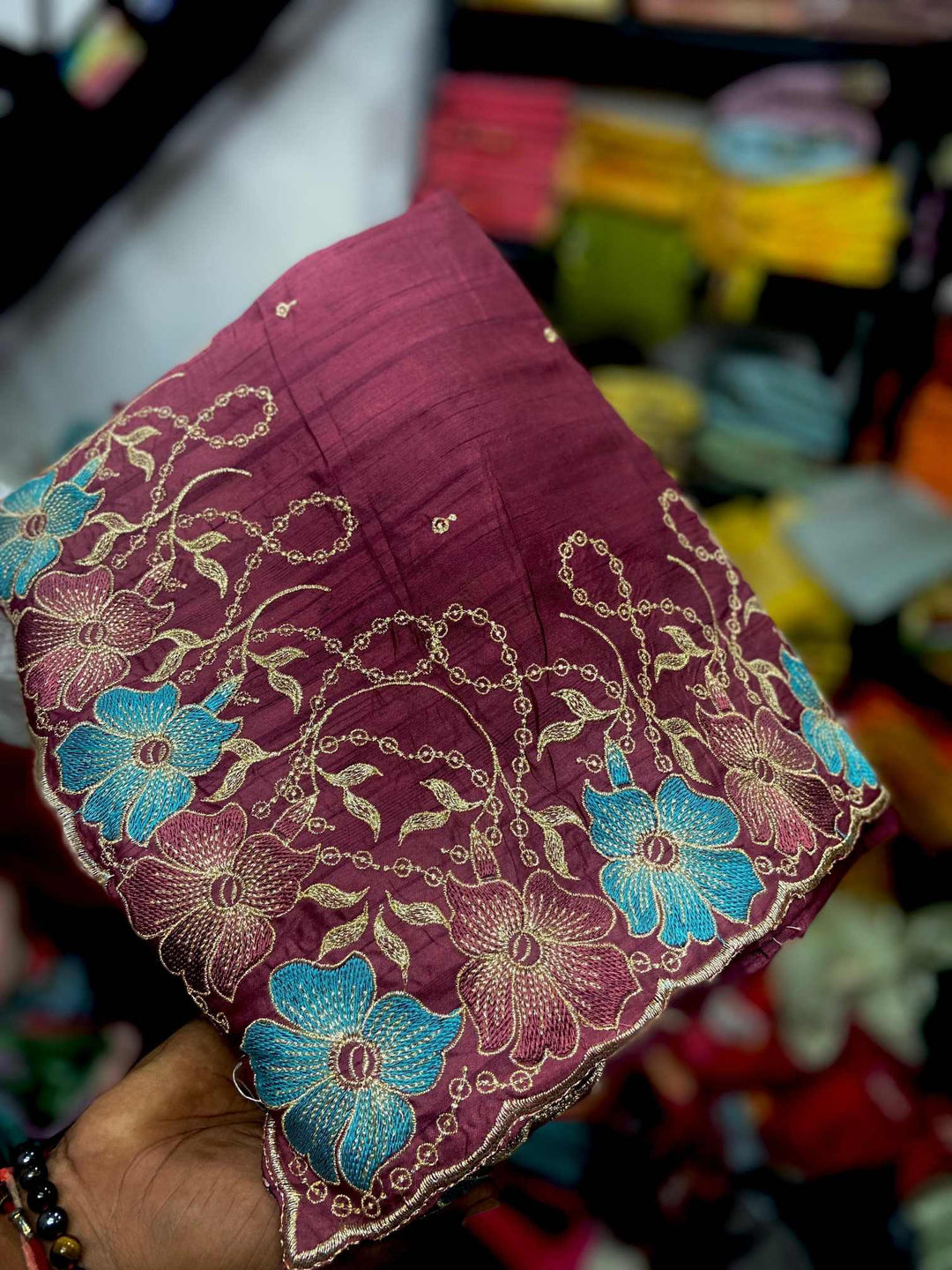 Raw Tussar Silk with Crochet Work Saree