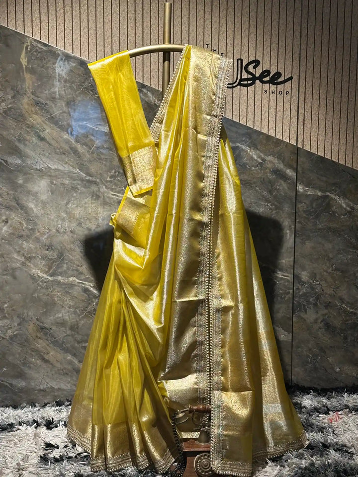 Ready To Wear Janhvi Kapoor Soft Tissue Designer Saree