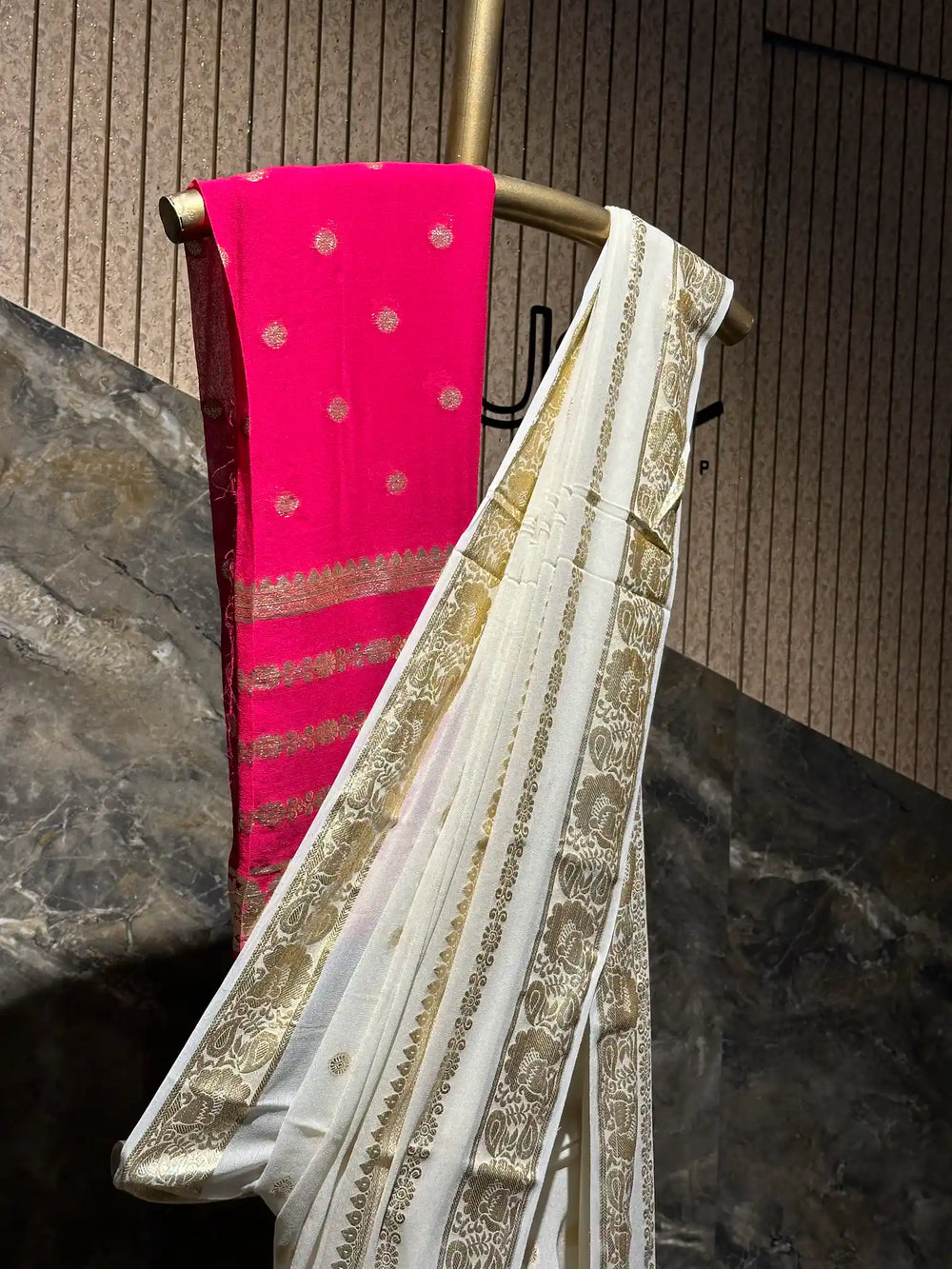 Ready To Wear Viscose Georgette Banarasi Saree