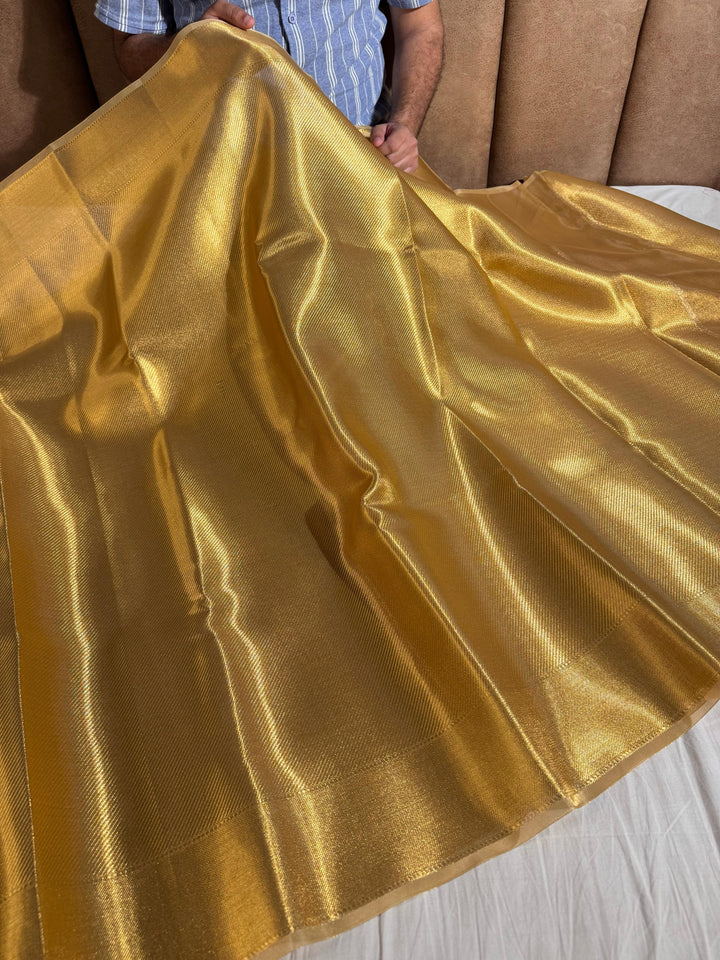 Real Gold Inspired Premium Tissue Silk Saree