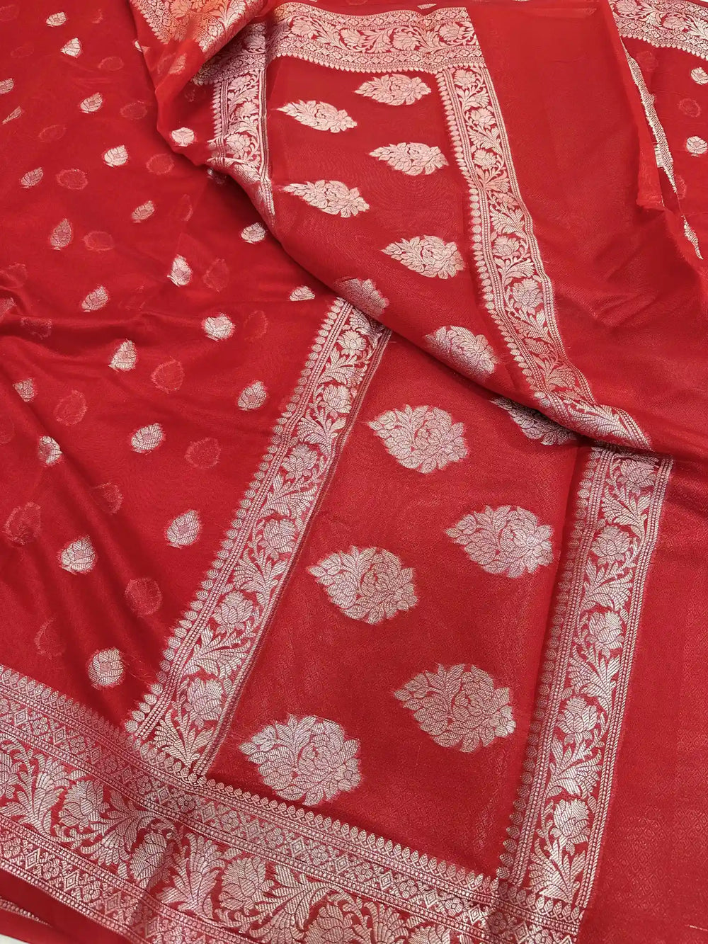 Soft Silk Copper Zari Woven Banarasi Saree