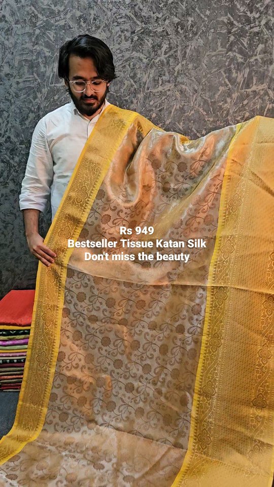 Premium Colour tissue Silk Saree