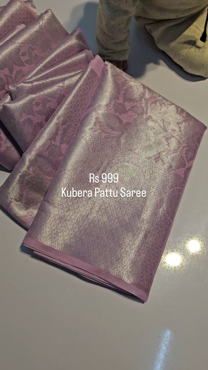 Super soft kubera pattu Silk saree with zari pallu and blouse