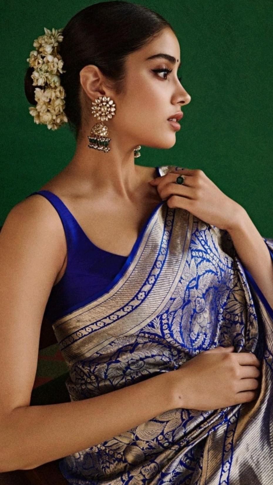 Royal Blue Shade Amazing Pure Katan Silk Banarasi Saree