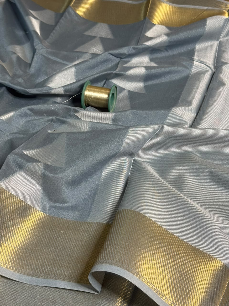 Grey Softsilk Heritage Banarasi Saree