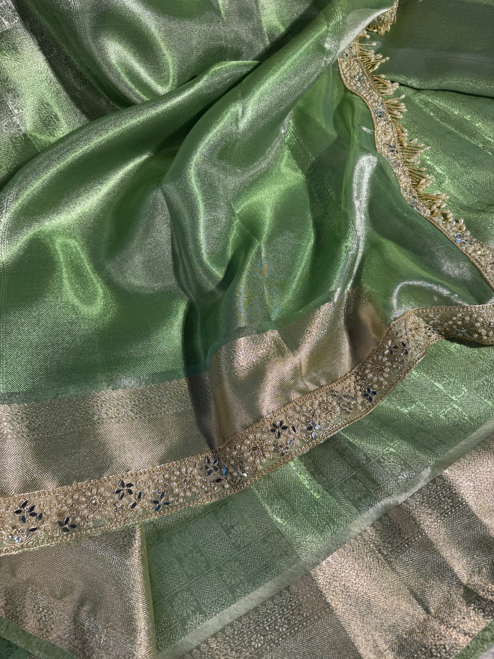 Sai Pallavi Ma'am inspired premium kanjivaram tissue silk saree