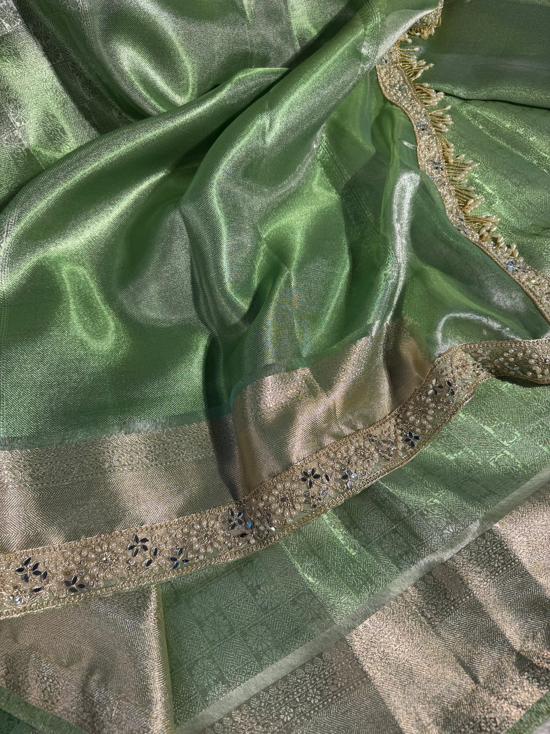 Sai Pallavi Ma'am inspired premium kanjivaram tissue silk saree