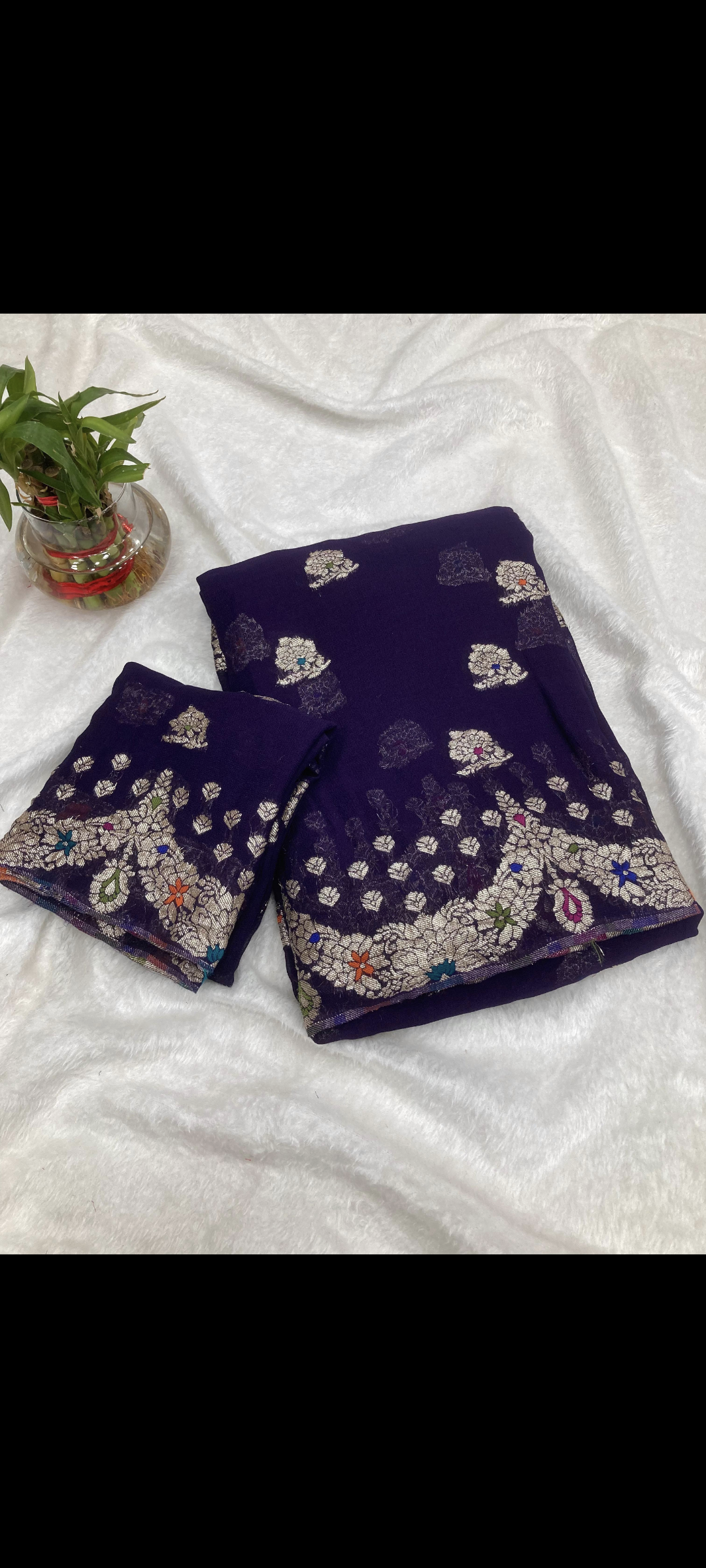 Manish Malhotra inspired Premium Georgette Banarasi Silk Saree