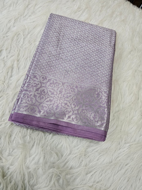 Secret Lavender Tissue Silk Saree Launched