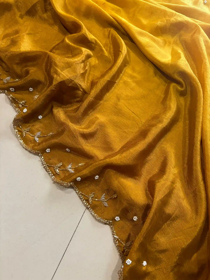 Shimmery Softsilk Designer Saree