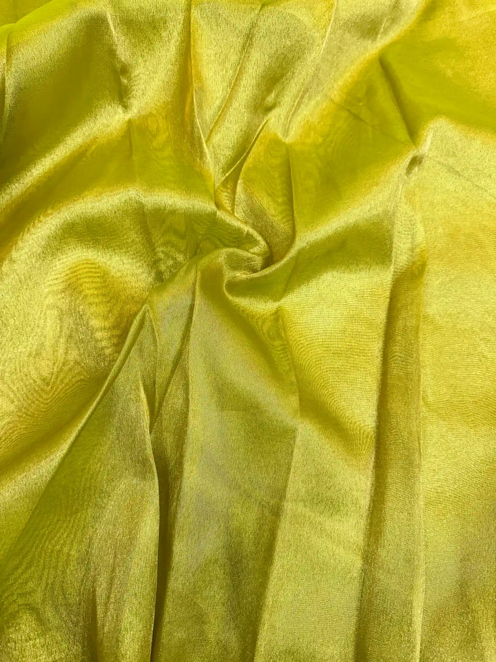 Shivathmika Inspired Green Shade Tissue Silk Saree
