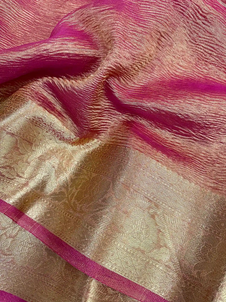 Soft Premium Tissue Crush silk saree