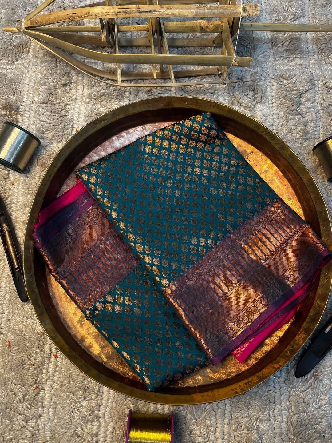 Eccentric zari weave Softsilk Banarasi saree