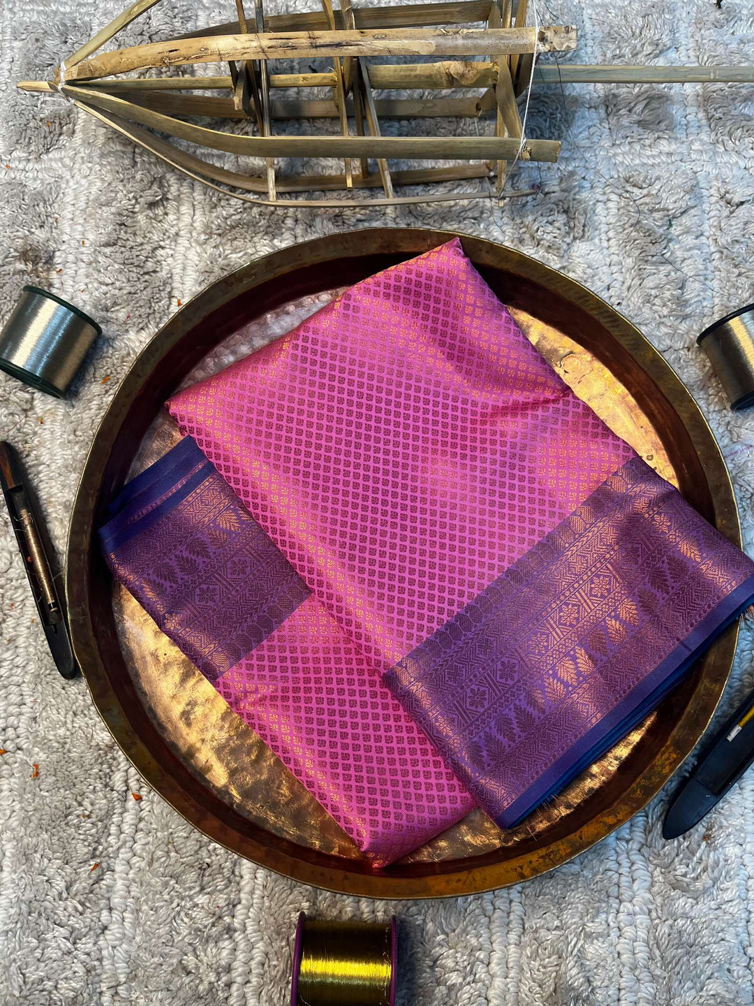 Eccentric zari weave Softsilk Banarasi saree