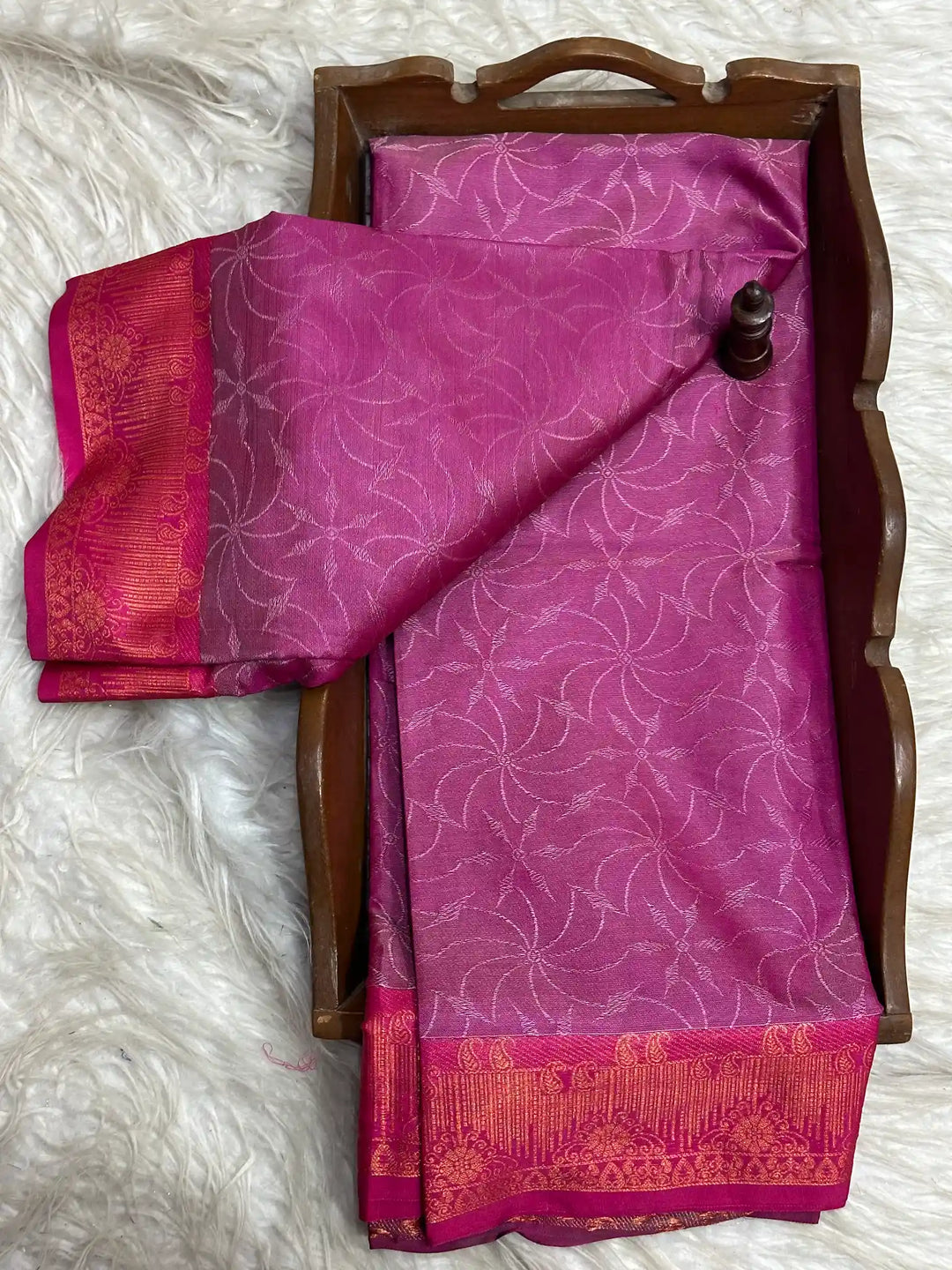 Traditional Embossed Weave Softsilk Banarasi Saree