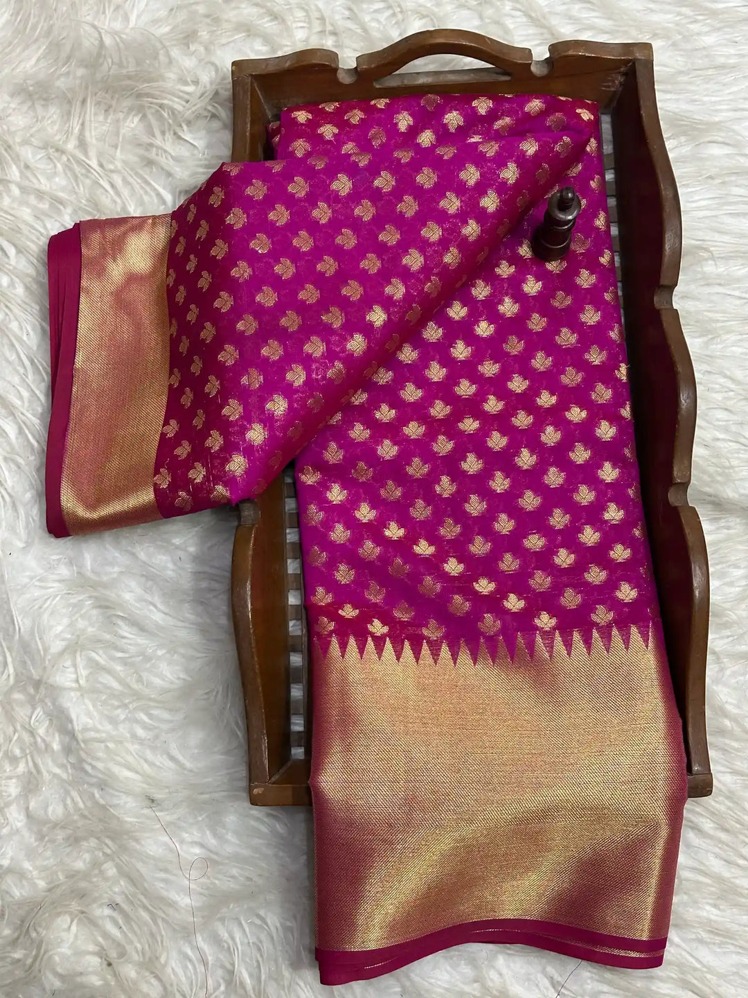 Traditional Embossed Weave Softsilk Banarasi Saree