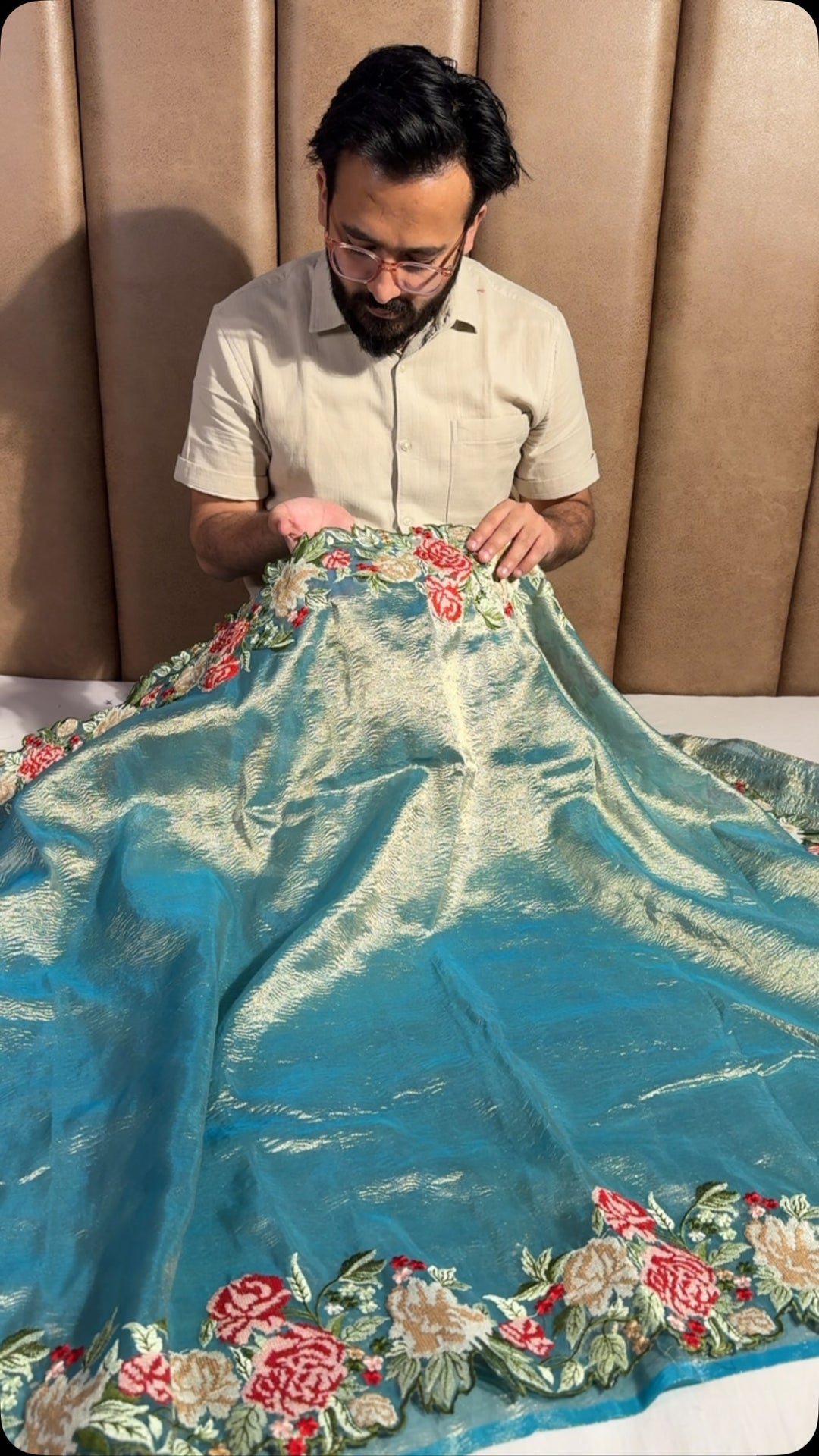 Premium Soft Tissue Silk Saree With Rich Zari Pallu And Blouse