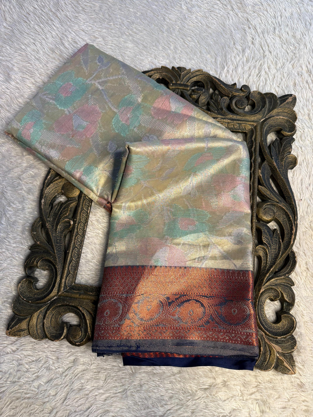 Eccentric zari weave Softsilk Banarasi Saree