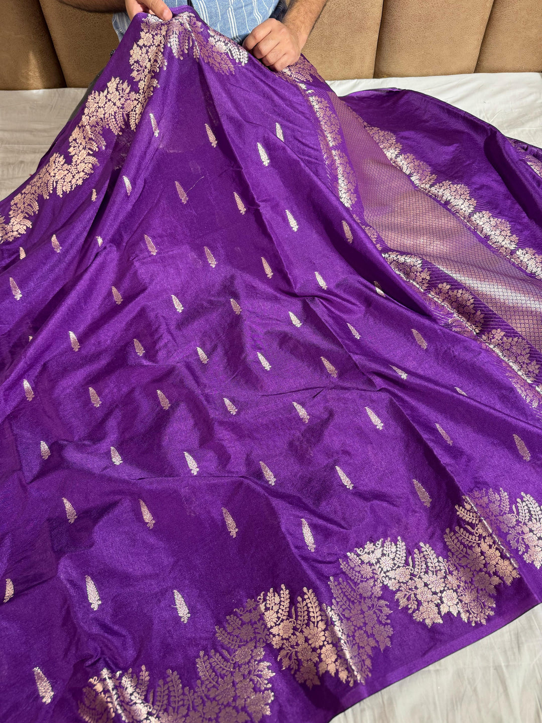 Premium Purple Shade Warm Silk Saree