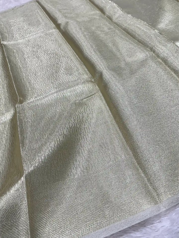 Water zari brocade weave kanjivaram tissue saree