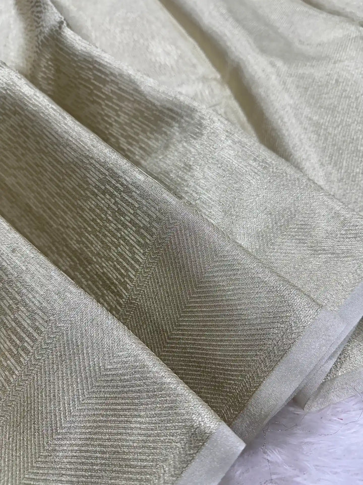 Water zari brocade weave kanjivaram tissue saree