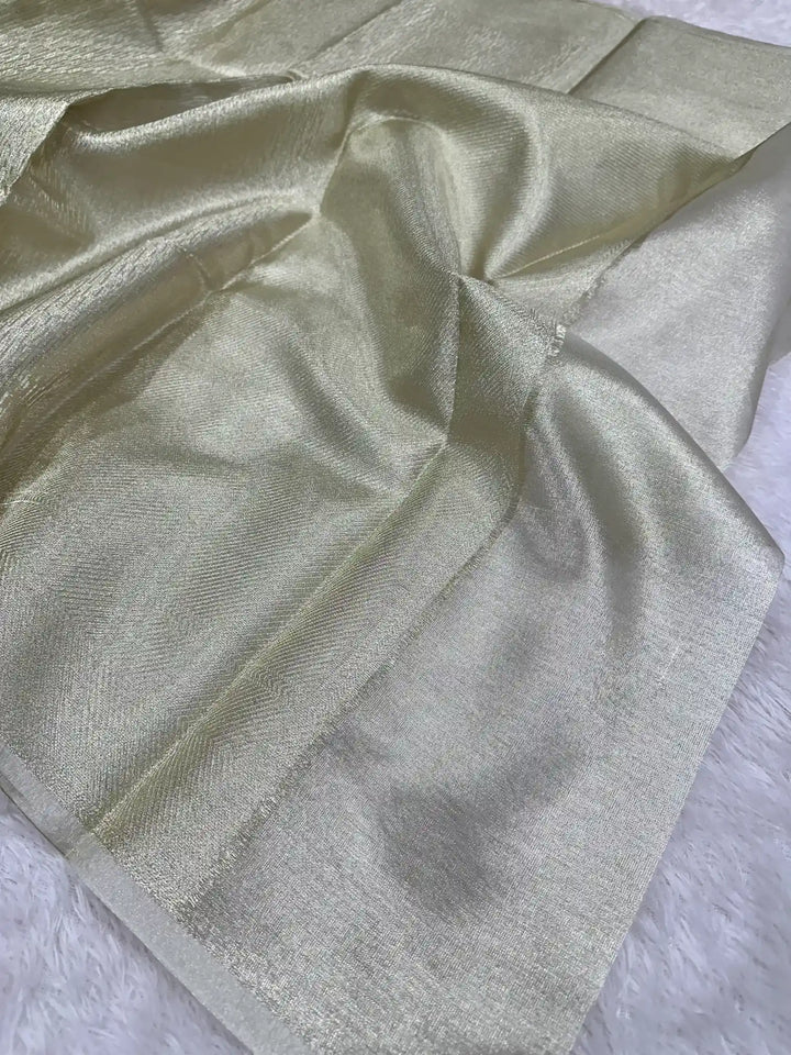 Water zari brocade weave kanjivaram tissue saree