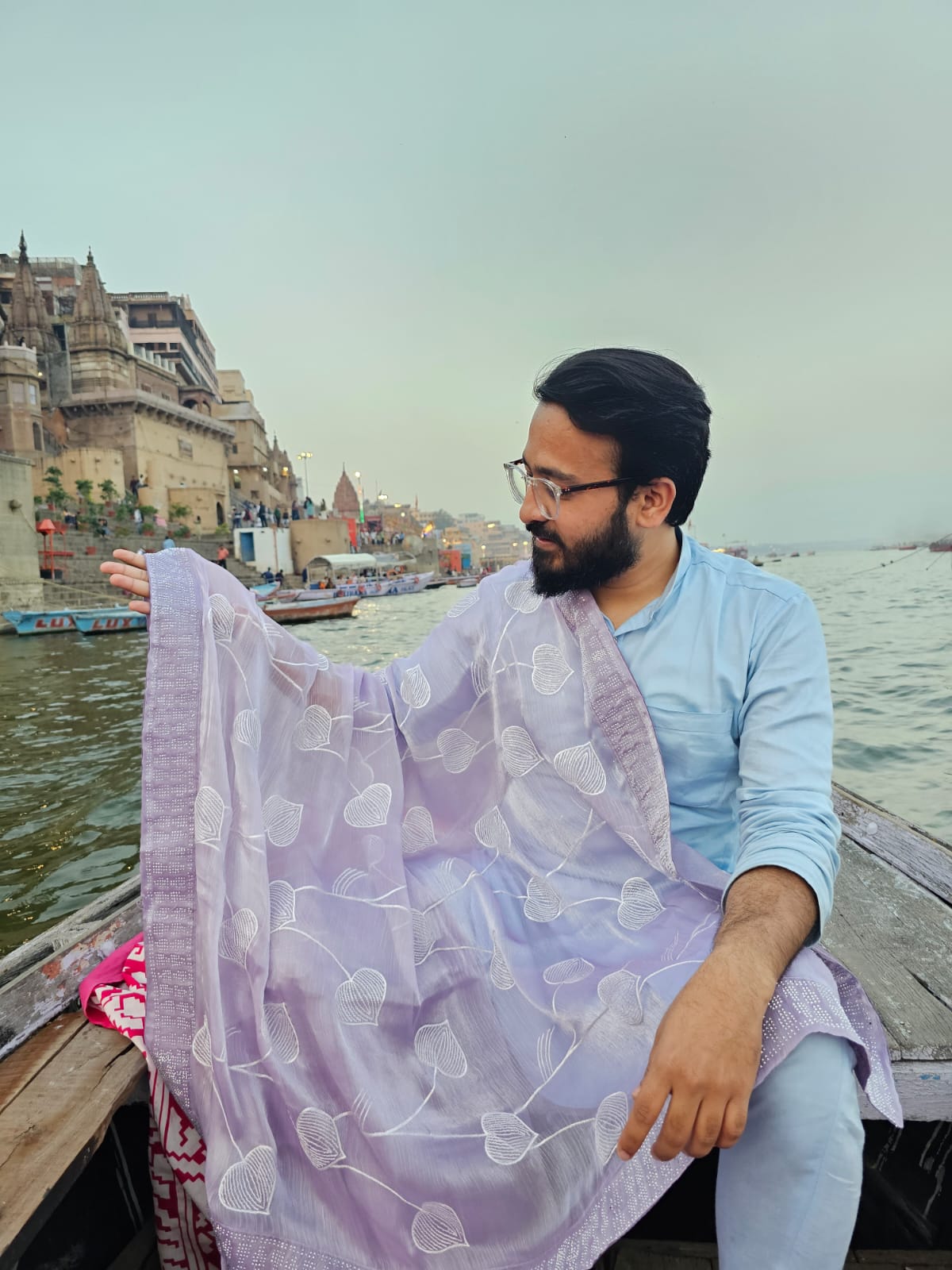 Mauve Lavender Jimmy Chu saree