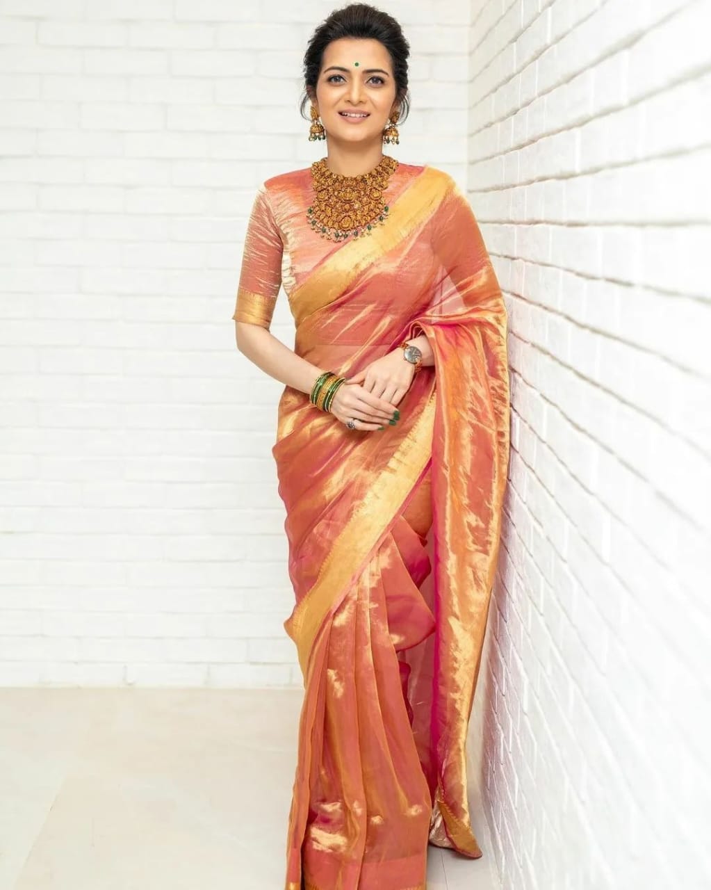 Dd Mam Inspired Premium Tissue Silk Saree