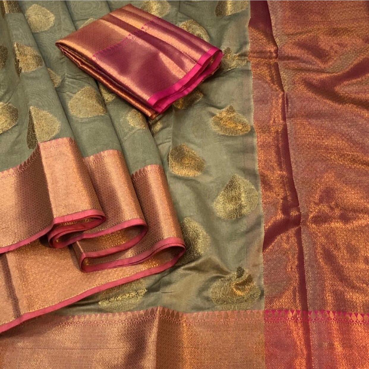 Cotton Silk Buta Saree