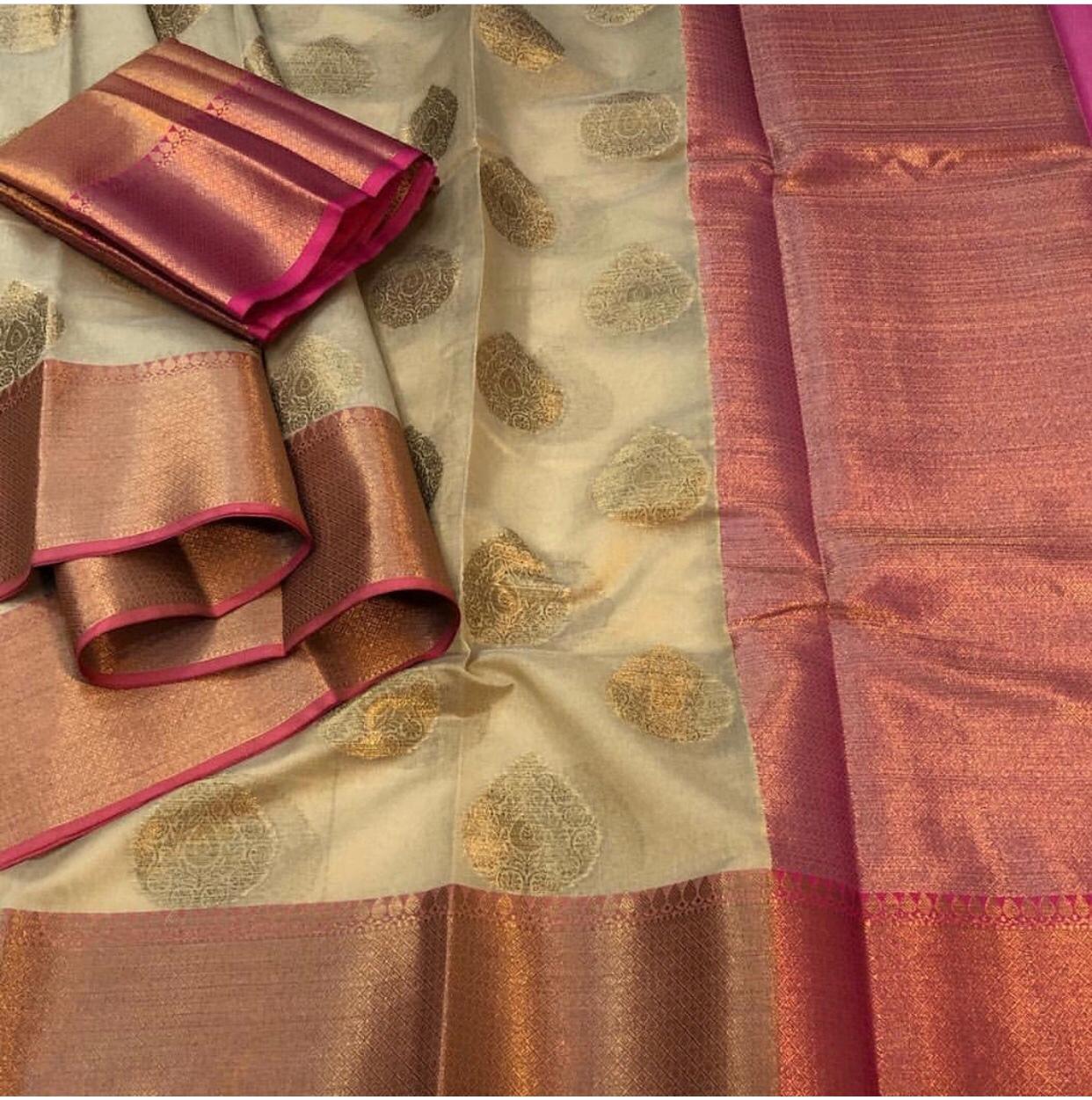 Beautiful Cotton Silk Buta Saree