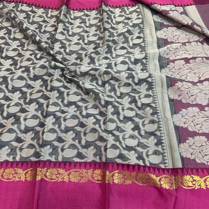 Beautiful Colour Kora Muslin Saree