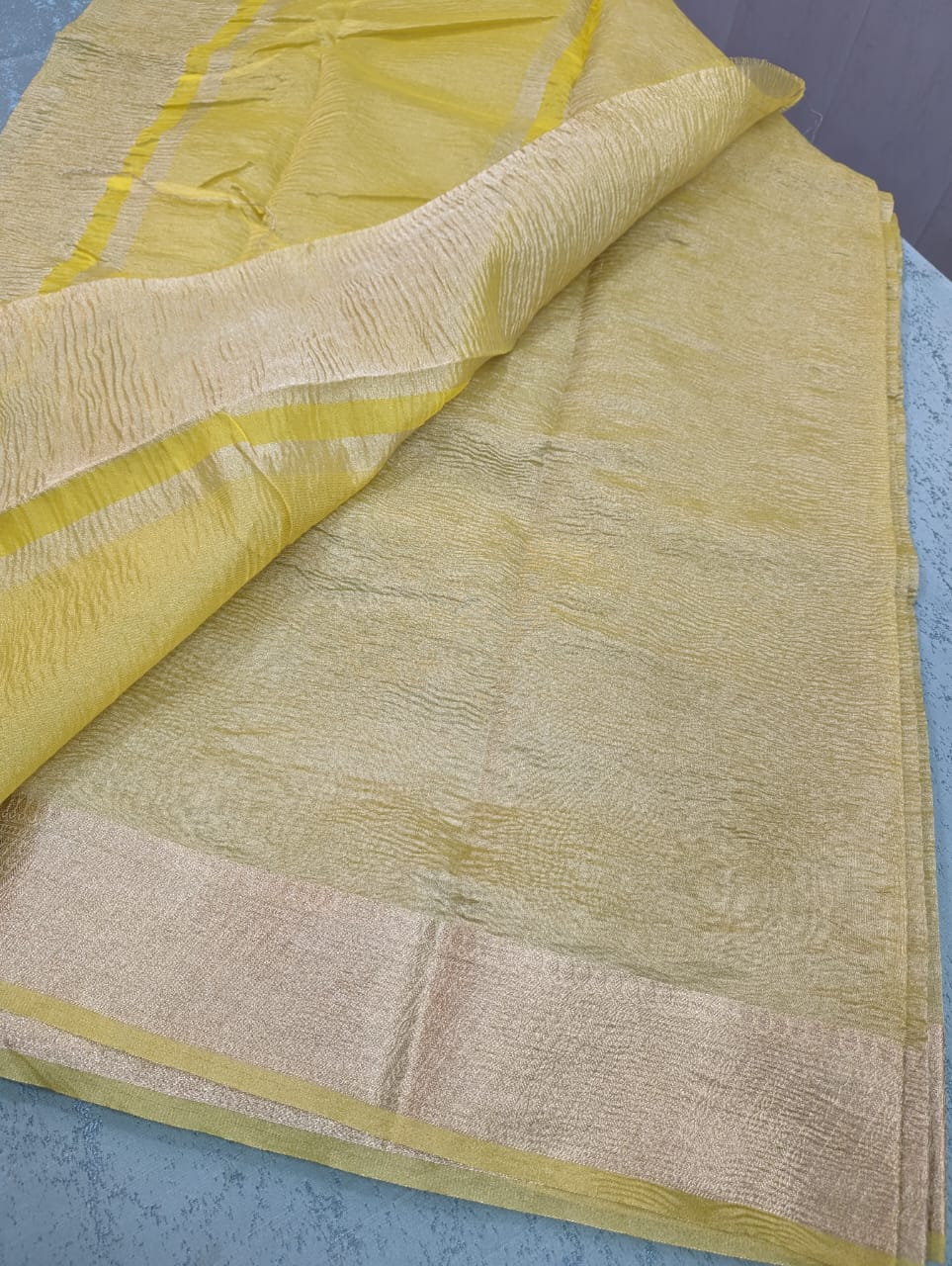 Manish Malhotra Inspired Crush Tissue Saree