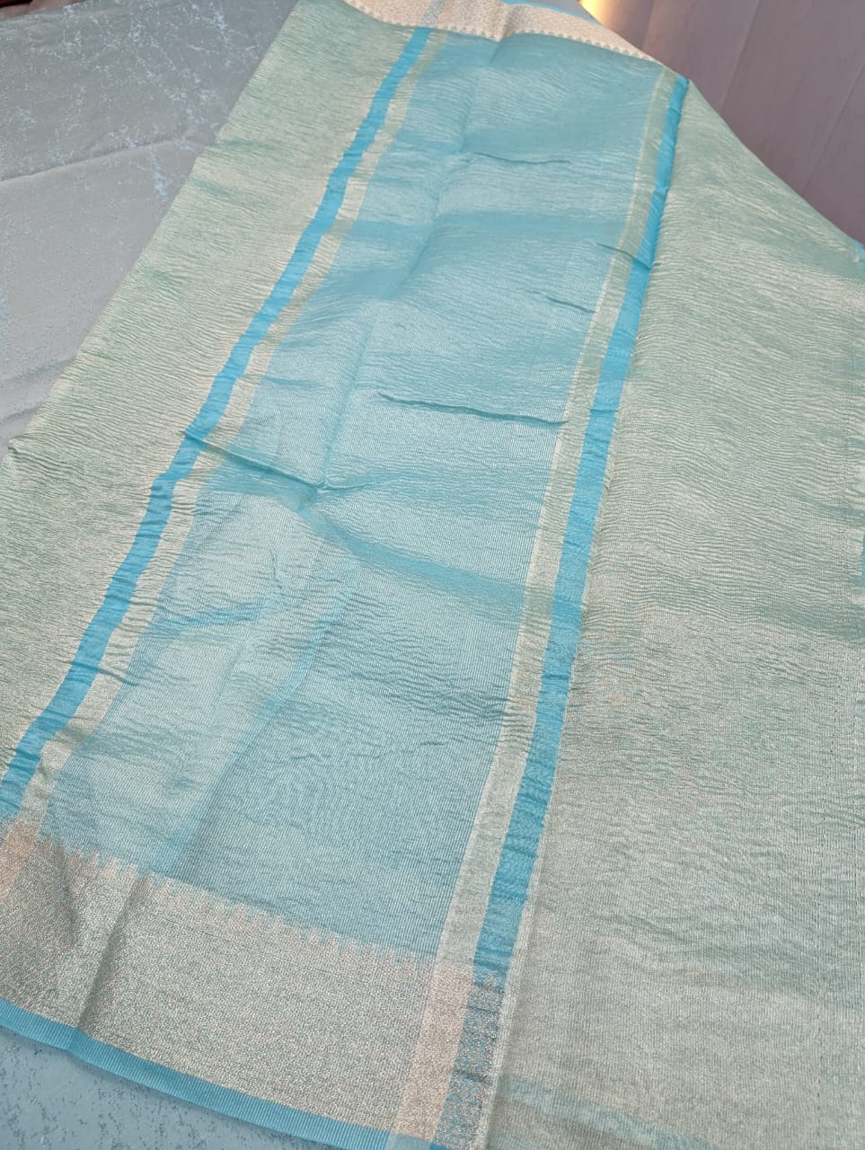 Manish Malhotra Inspired Crush Tissue Saree