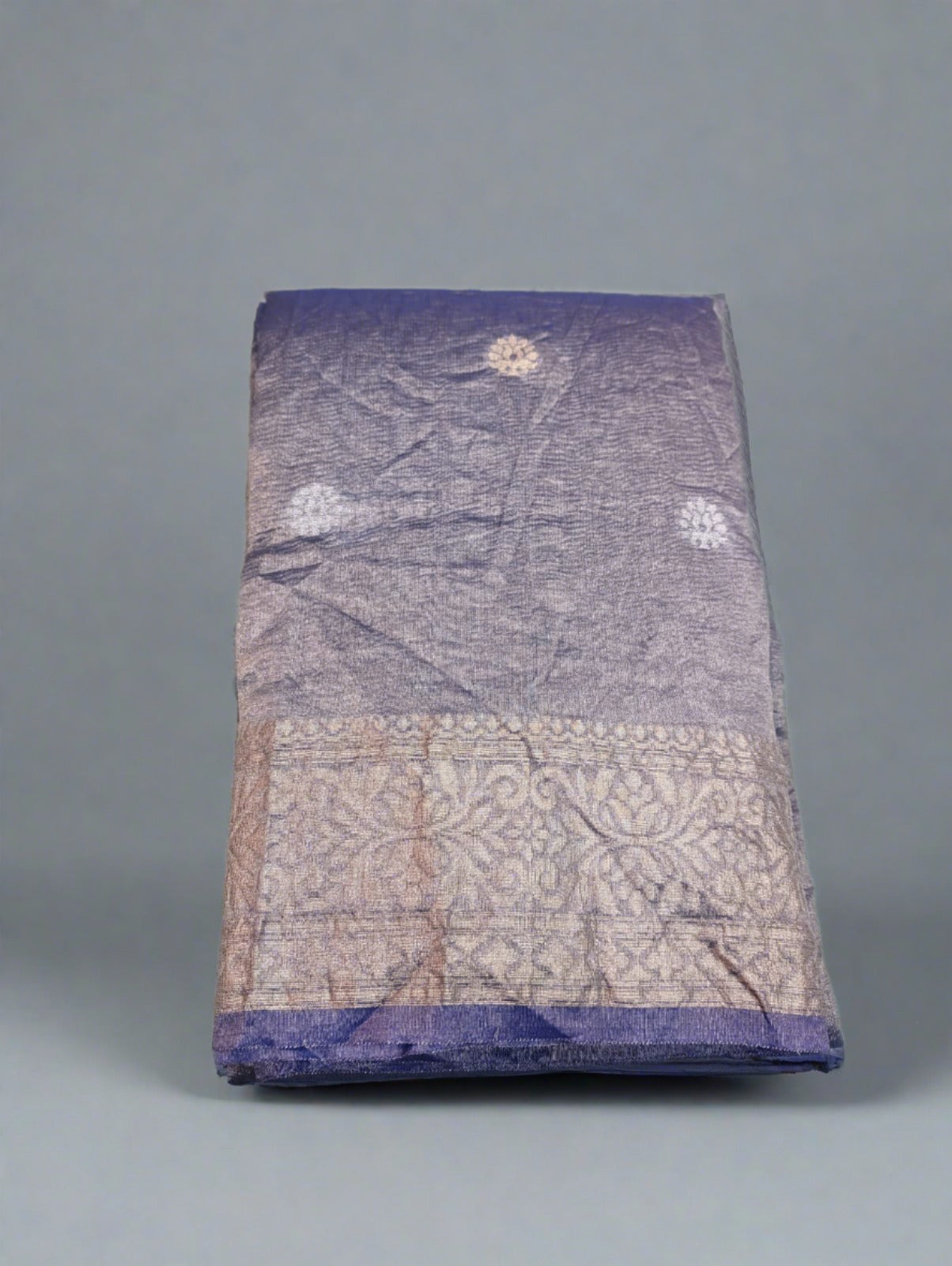 Malhotra Inspired Purple Crush Tissue Saree