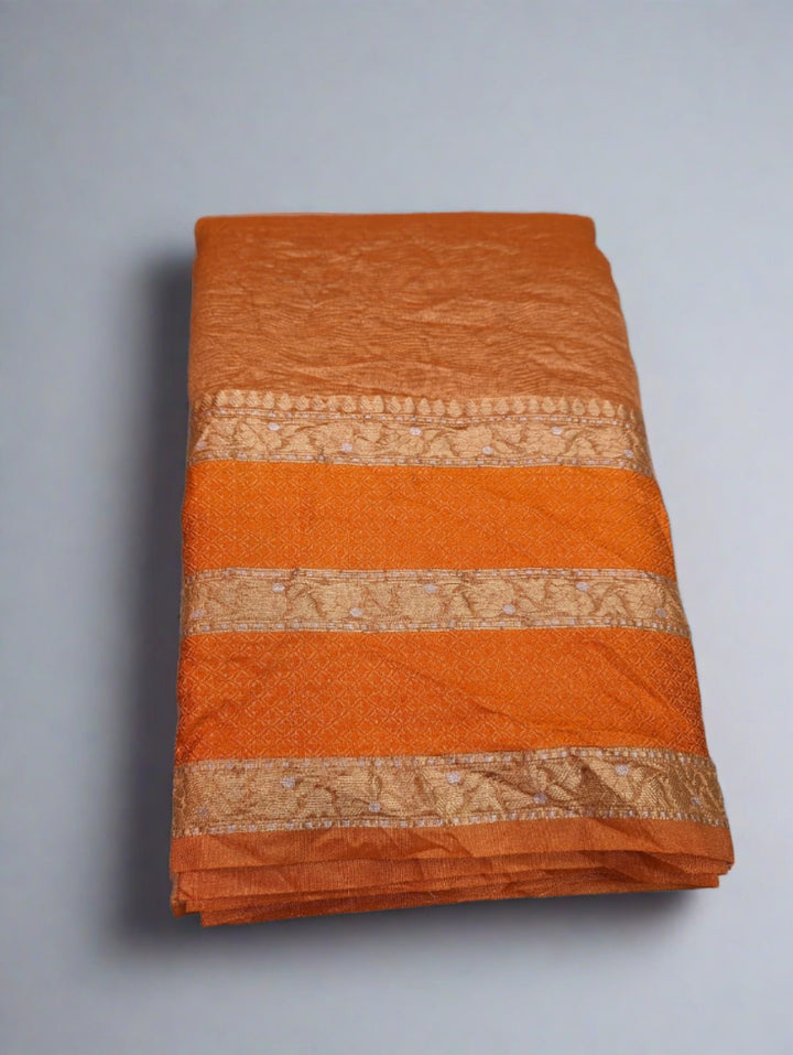 Manish Malhotra Inspired Orange Crush Tissue Saree